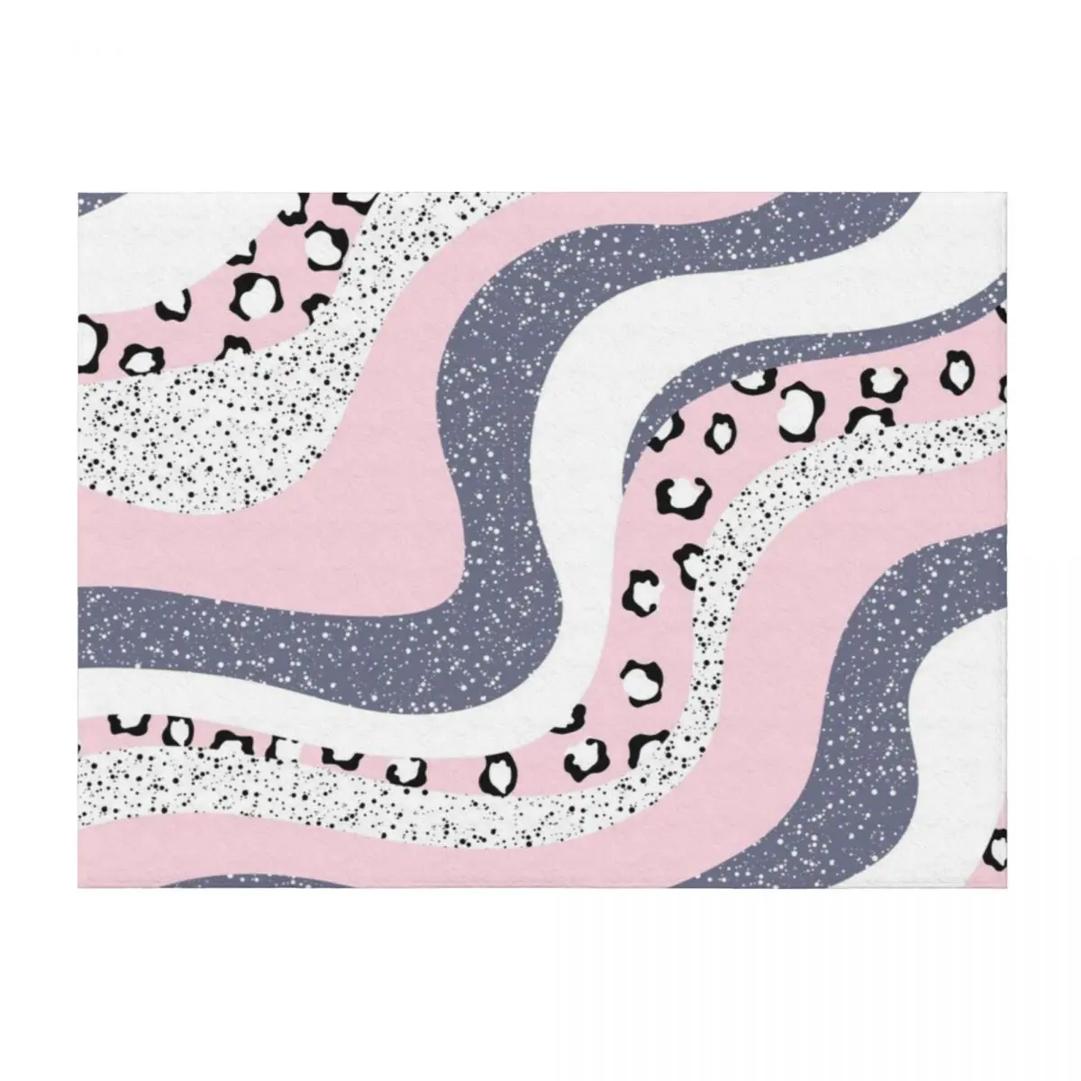 

Modern Groovy Design Aesthetic Galaxy Waves Pink and Purple Throw Blanket Weighted Designers Polar Stuffeds Blankets