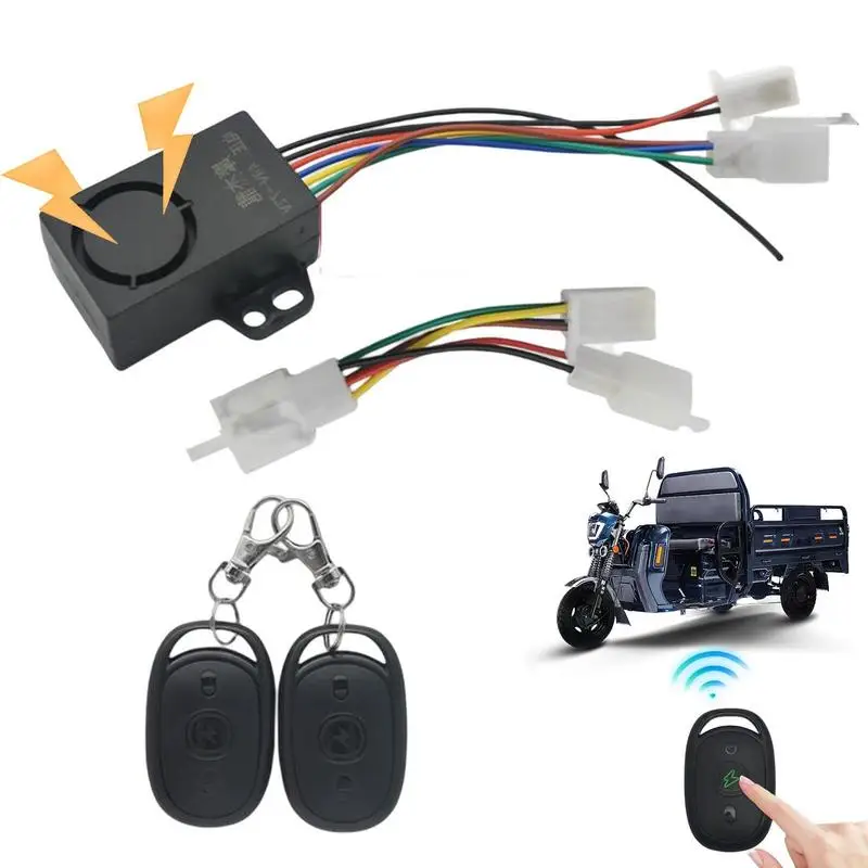 Bike Antitheft Alarm Motion Sensor Car Alarm System With 5 Levels Adjustable Sensitivity Outside Electric Scooter Anti Theft