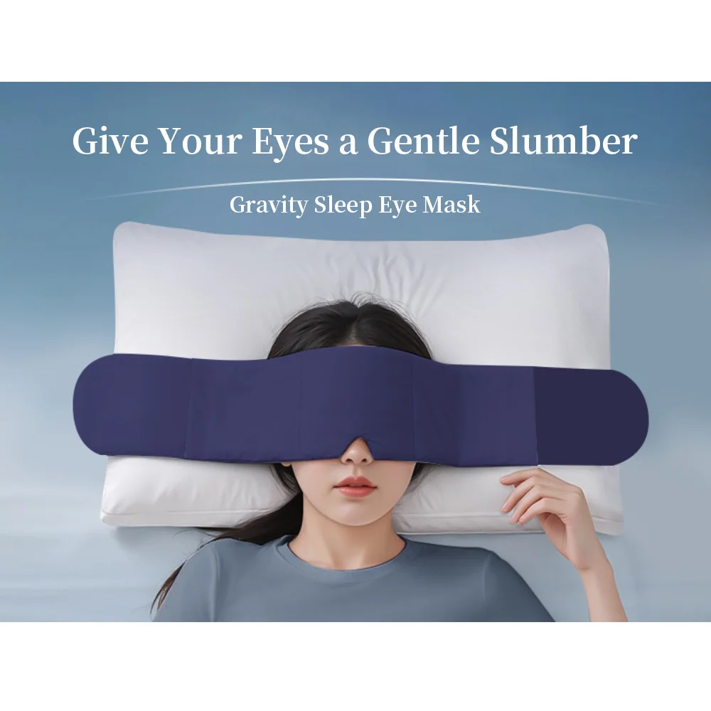 Customizable Gravity Weighted Eye Mask for Sleeping Light Blocking Deep Sleep Aid for Men and Women Relieve Fatigue Stress