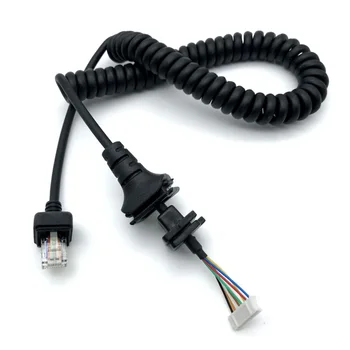 ICOM HM-152 핸드 마이크 8 핀 케이블 교체 코드, HM152 HM154 IC-2820H F121 S IC F221 S 워키토크 PTT 마이크 스피커용
