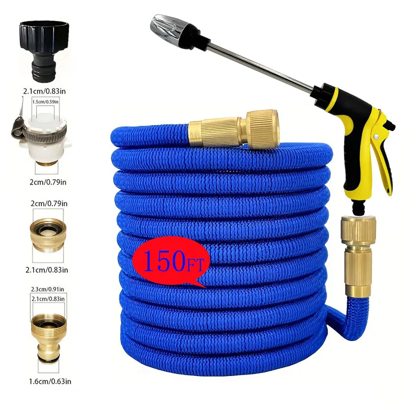 Gartenwasserrohr, einziehbares magisches Wasserrohr, Multimodus-Wasserpistole, Schaumbecken, flexible Rolle, Wasserrohr, Autowaschpistole, Sprühgerät