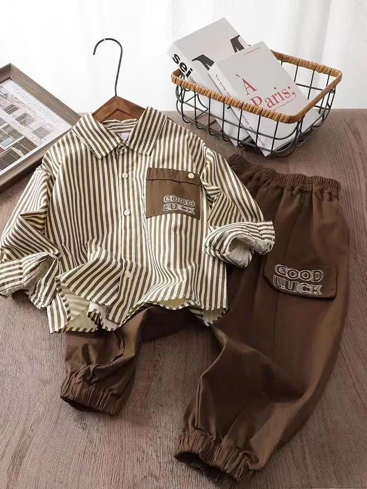 

Boys' Spring Autumn Set Children's Splice Boys' Sports Two Piece Set Baby Outfit Set Sets For Children Sets For Children