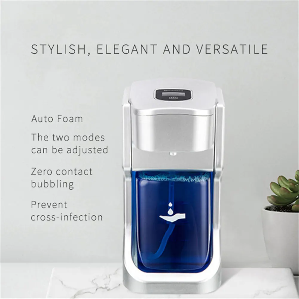 500 مللي موزع الصابون التعريفي التلقائي سطح المكتب التلقائي غسالة اليد موزع الصابون كونترتوب التعريفي موزع الصابون #4