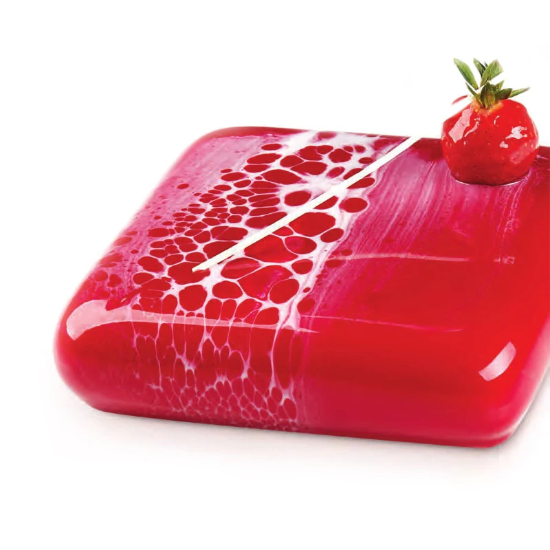 Smooth Square Shape Cake Mousse Mold Silicone Baking Forms Pastry Dessert Oven Bakeware