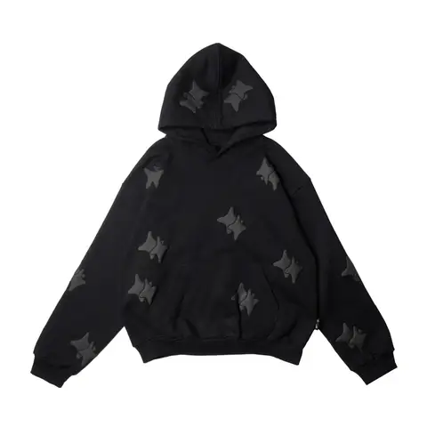 Unisex Loose Fit Pullover Hoodie Herr Mjuk Andningsbar Bomull Subtil Bokstav Grafisk Lazy Style Casual Streetwear Neutrala Färger 10 best sales huvtröja med boxig passform - №4