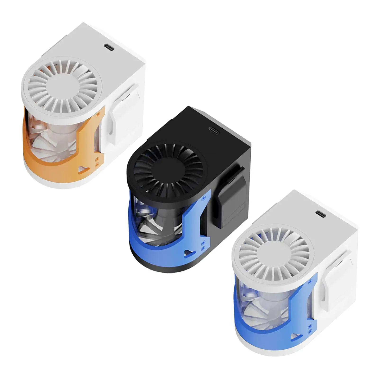 Waist Fan Fast Cooling Adjustable with Multicolored Lights Easy to Use Waist Hanging Fan for Camping Home Cycling Fishing Hiking