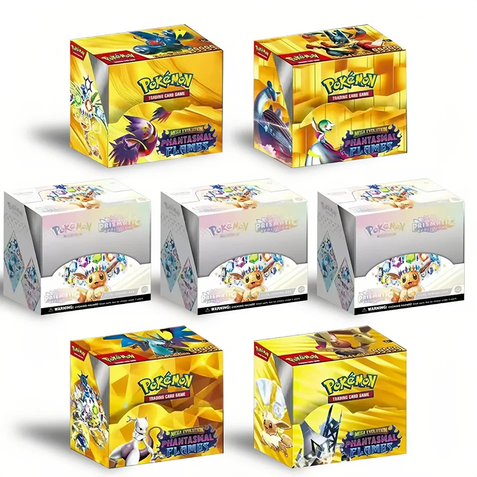 2026-novo-prismatic-evolutions-36-pacotes-de-cartas-pokemon-booster-em-ingles-cartao-de-batalha-cartao-de-transacao-cartao-presente