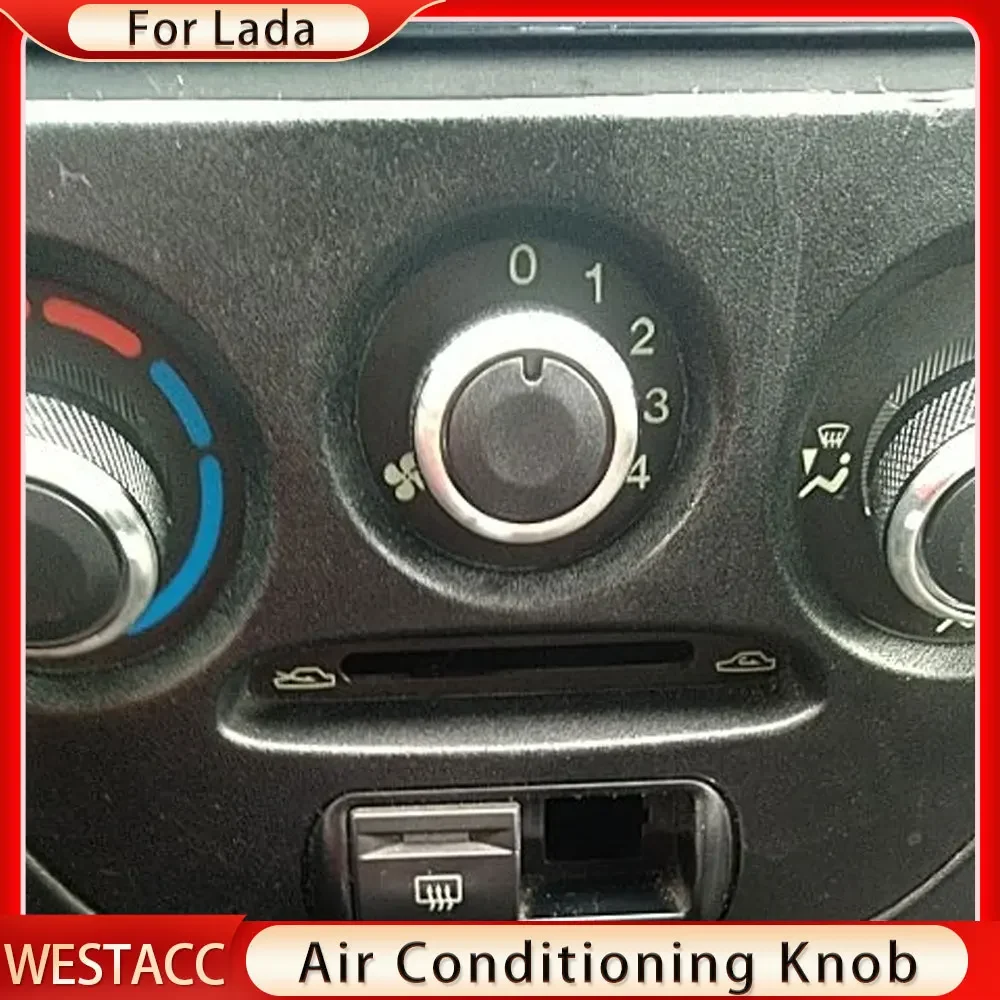 3 Stück Auto AC Knopf für Lada Granta Wärme steuerungs schalter Knopf Knopf Knopf Aluminium legierung Klimaanlage Knopf Zubehör