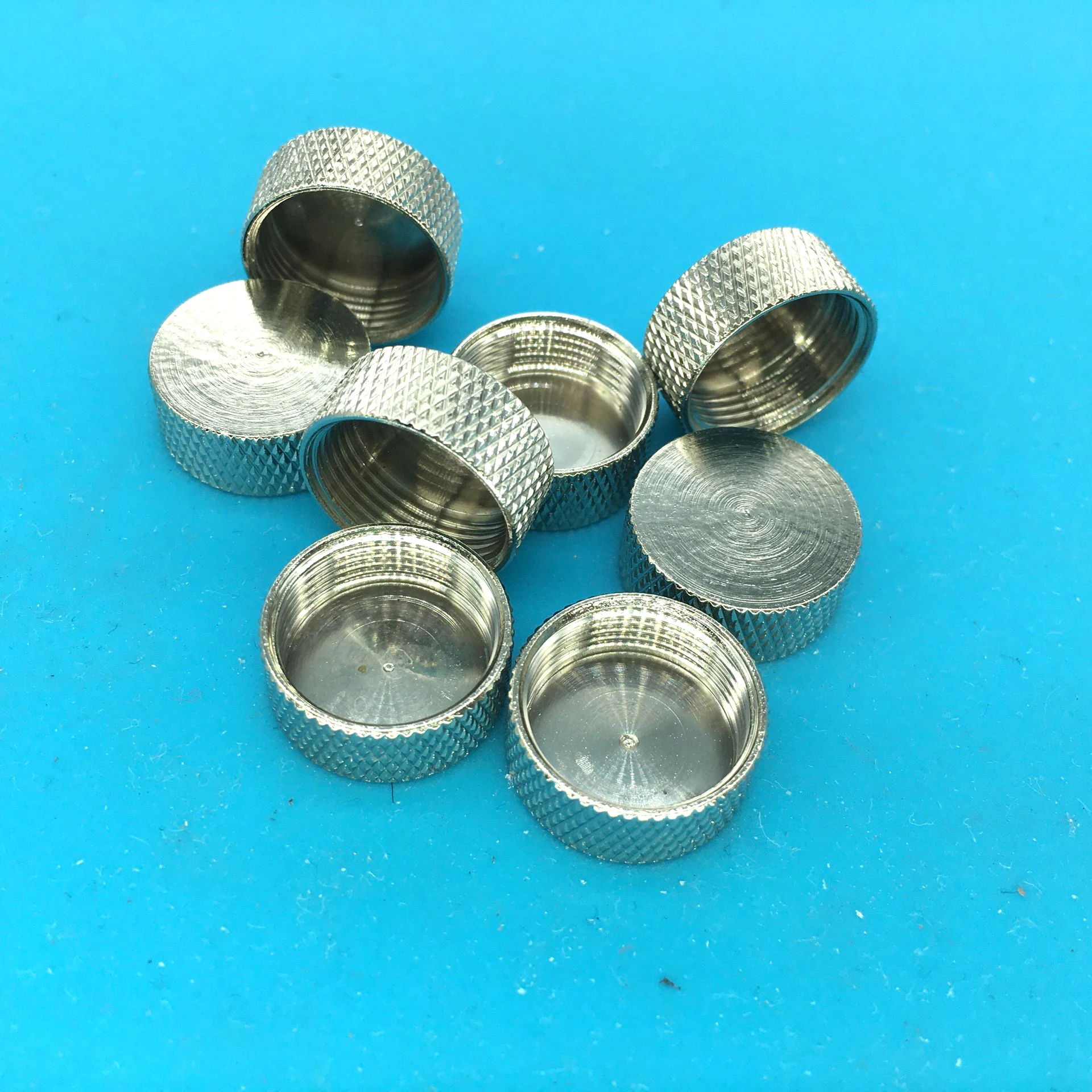 5PCS 16mm M16 GX16 Aviation plug metal Screw-on Protective Dust Cover Caps for N-Female UHF SO239 UG363