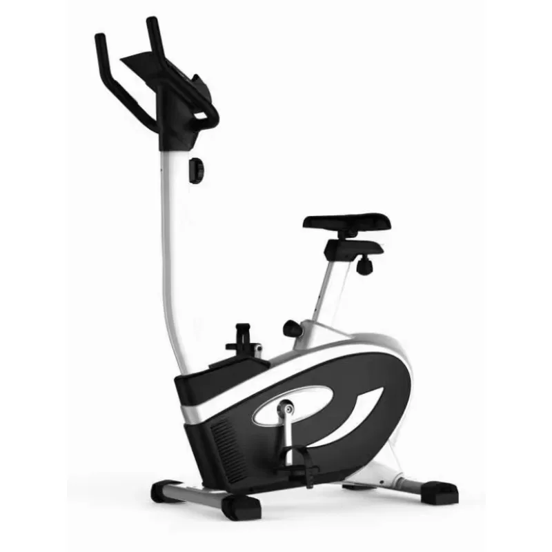 Home-Use Magnetic Resistance Exercise Bike with Adjustable Resistance, Quiet Operation, and Foot Pedals for Body Shaping