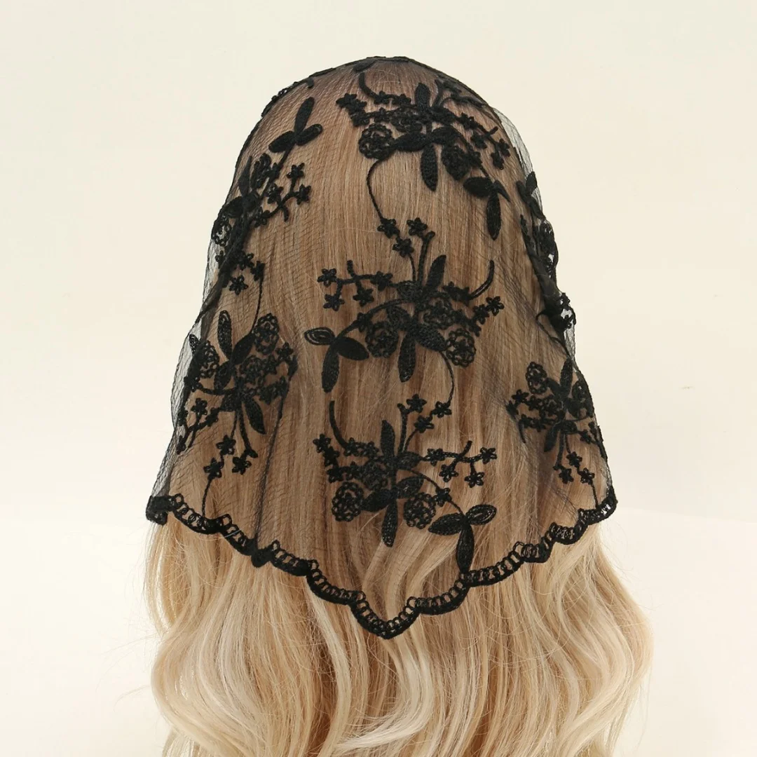 Spitzenschal Damen Hijab Bandana Kopftuch Seidenschals Damen Kopfbedeckung Bedruckter Winddichter Halstuch Turban Schal