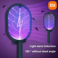 Xiaomi 2024 elektrikli sivrisinek katili Swatter USB şarj edilebilir elektrikli ev güvenlik şok sivrisinek katili Anti sivrisinek tuzağı