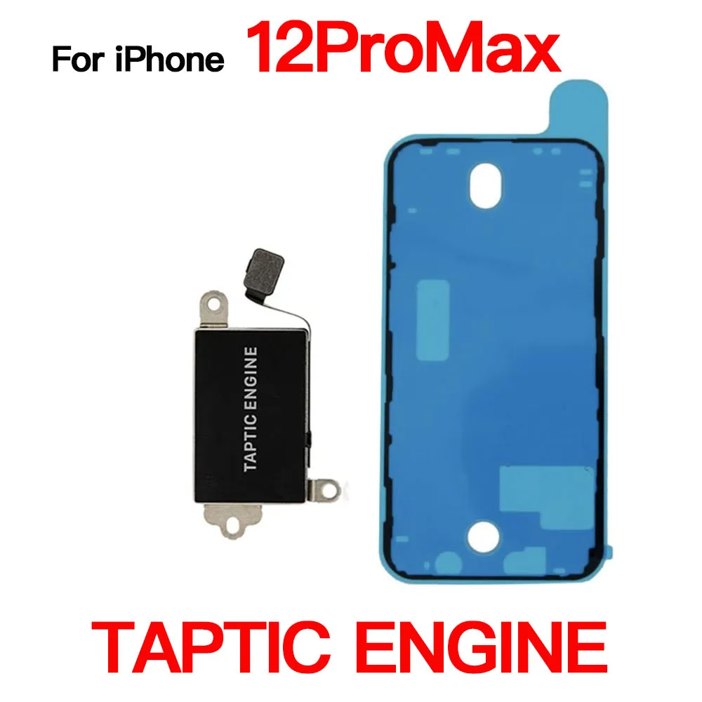 Vibrator Motor Replacement for iPhone 11 12 Mini Pro Max Taptic Engine With Flex Cale And Waterproof Tape