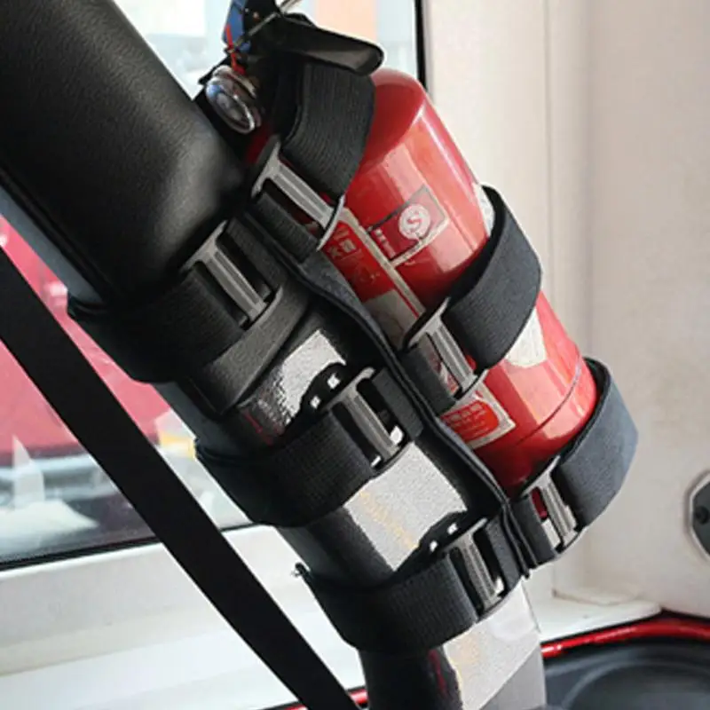 Roll Bar Fire Extinguisher Holder Fire Extinguisher Mount Multifunctional Mount Bracket For Less Than 3.3 Lbs Extinguisher For
