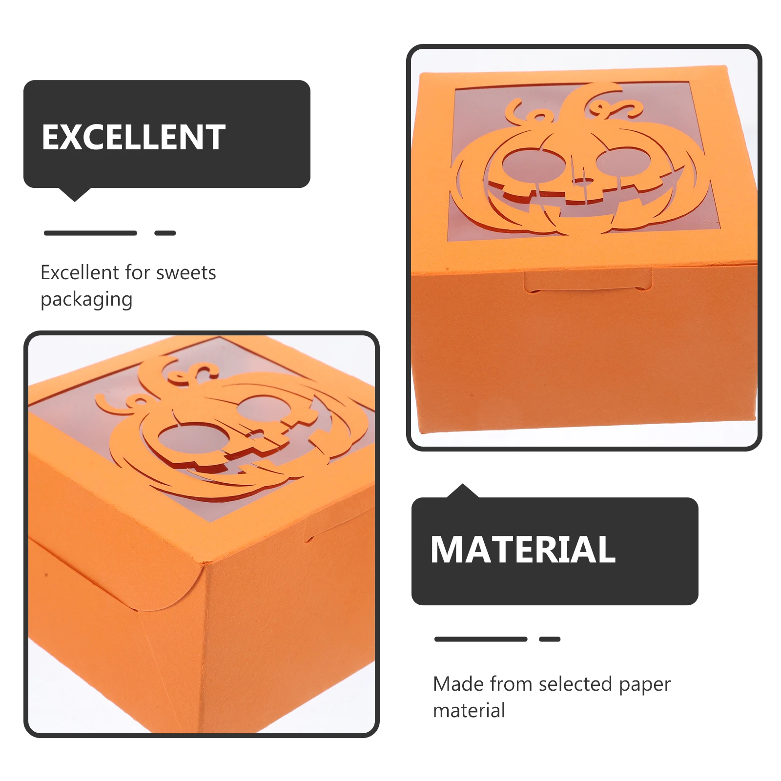 

30pcs Gift Box Halloween Themed Empty Candy Packaging Party Favors Decorative Portable Storage Cartoon Style Multi-Function