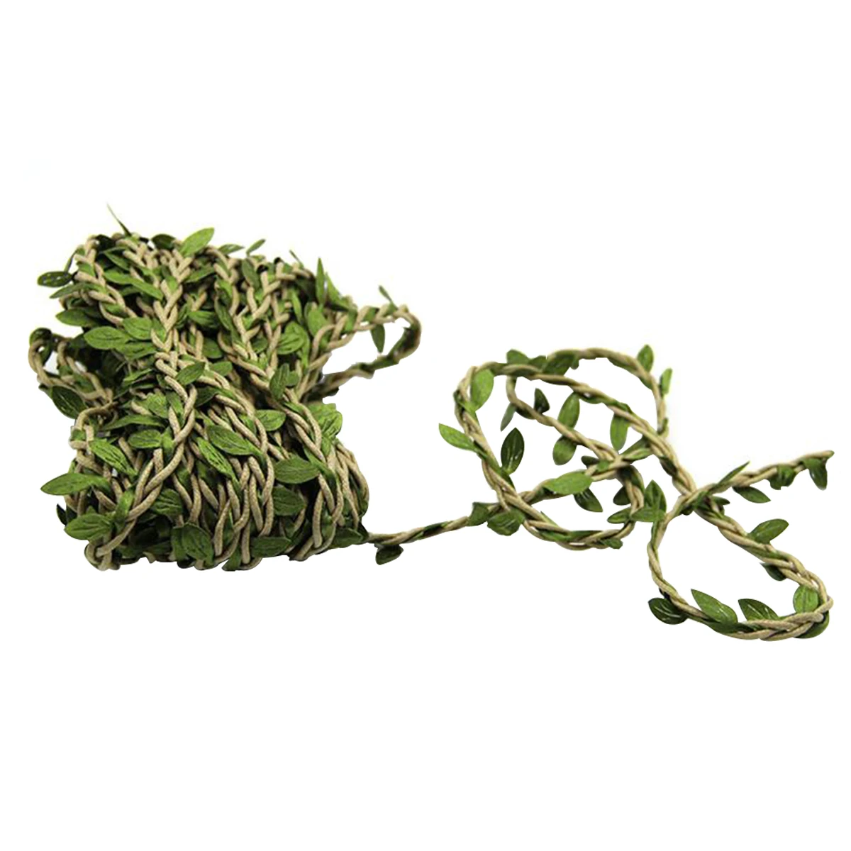 

10M Artificial Leaf Vine Green Faux Rattan Foliage For Home Garden Wedding Party Decoration Wall Garlands Hair Bands Diy Decor