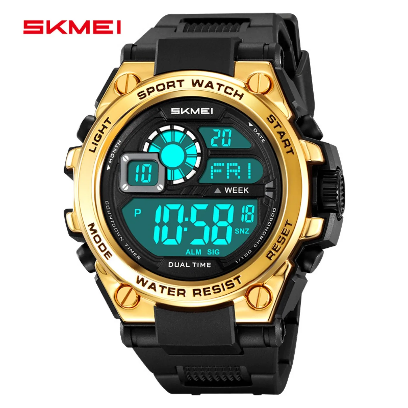 2318 Waterproof LED Digital Shockproof Sport Mens Wristwatches Luxury Electronic Watch for Men Alarm Clock Reloj Hombre