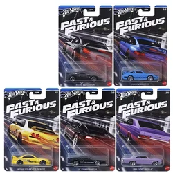 Original Hot Wheels Alloy Car Model Fast & Furious De Tomaso Pantera Porsche Chevy Nissan Custom Traffic Automobile 1/64 Voiture