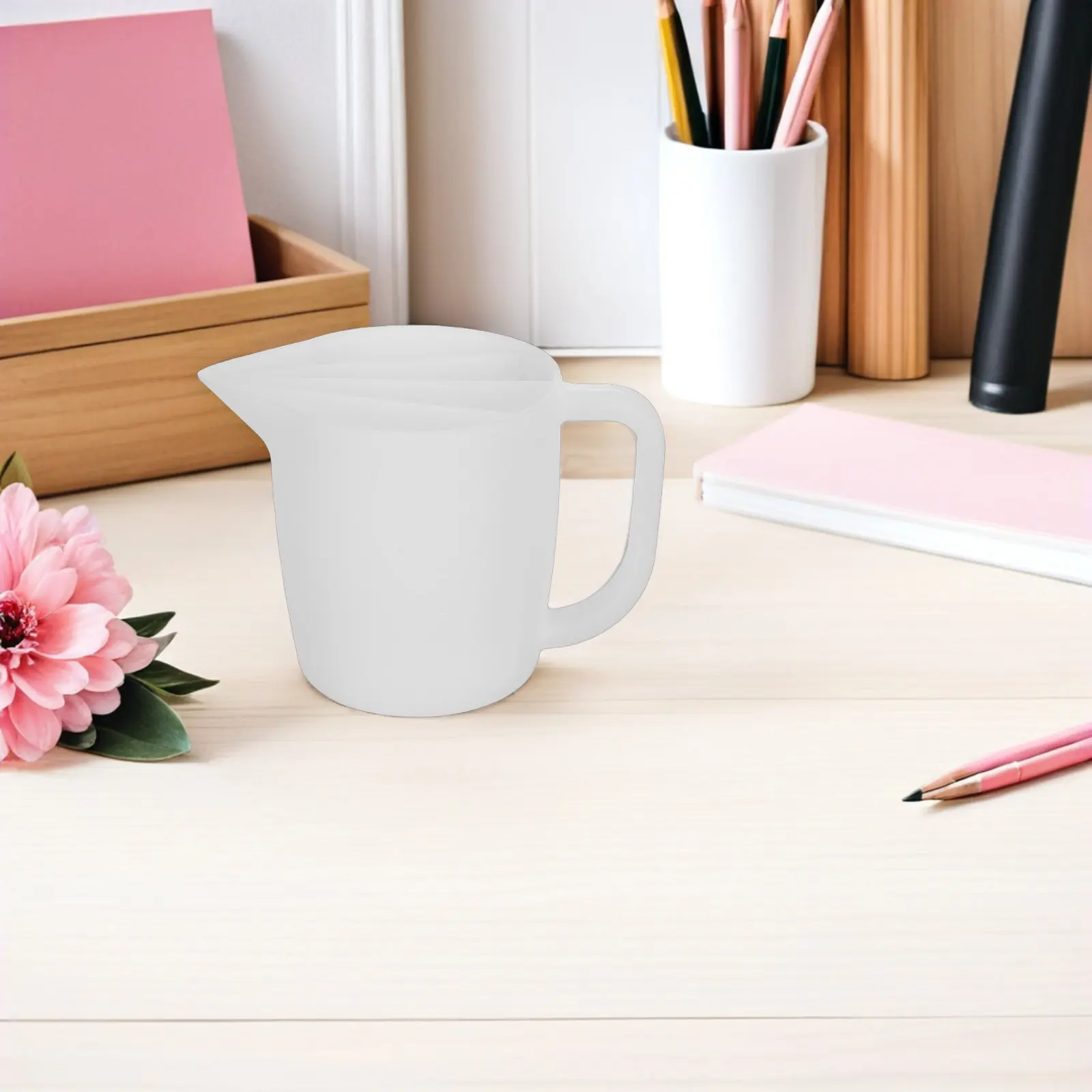 

Reusable 4-Section Silicone Pouring Cup Grip for Fluid Art Resin Mixing Epoxy Painting Split Color Transitions Craft