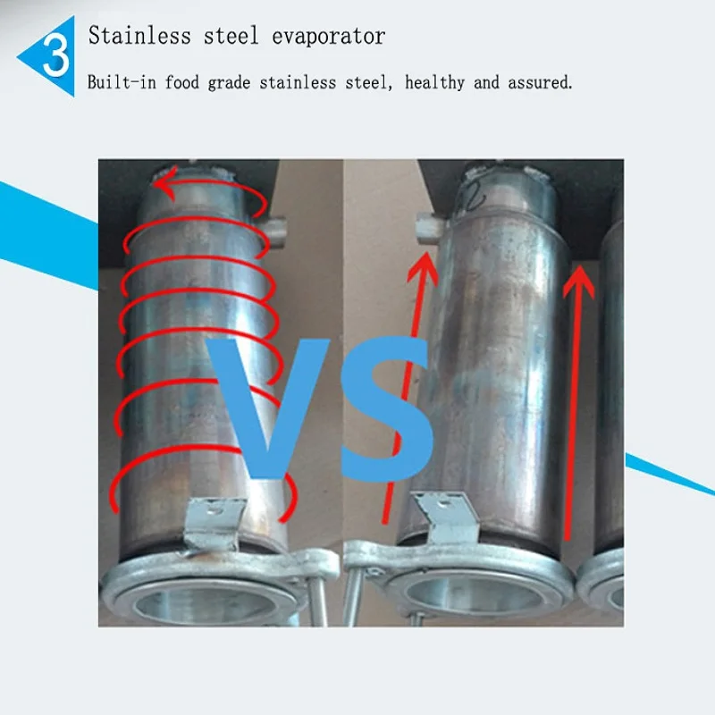 آلة صنع الآيس كريم 3 نكهات للآيس كريم الناعم خمسة ألوان آلة الآيس كريم الفولاذ المقاوم للصدأ للبيع