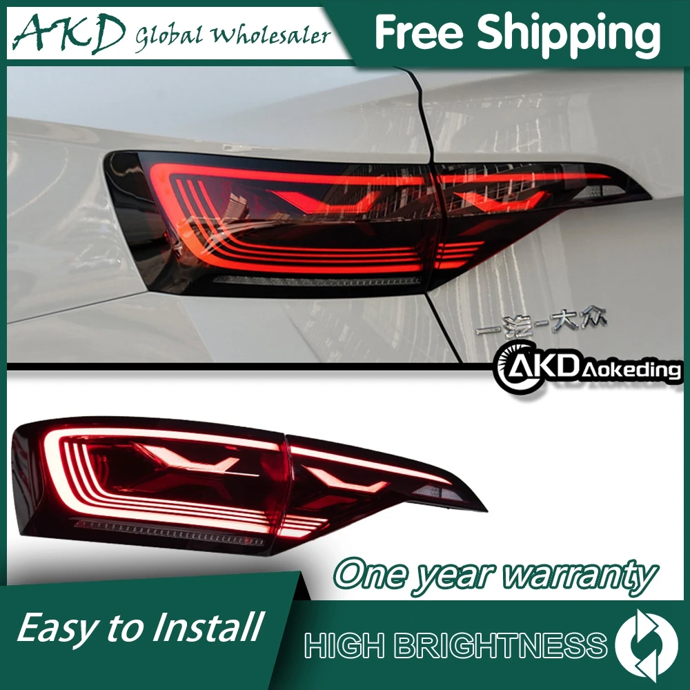 

Car For VW Jetta MK7 2019-2024 Tail Lamps AKD 4 PCS 12V H7 Led Fog Light DRL Auto Tuning Car Decorations Accessories Rear Lights