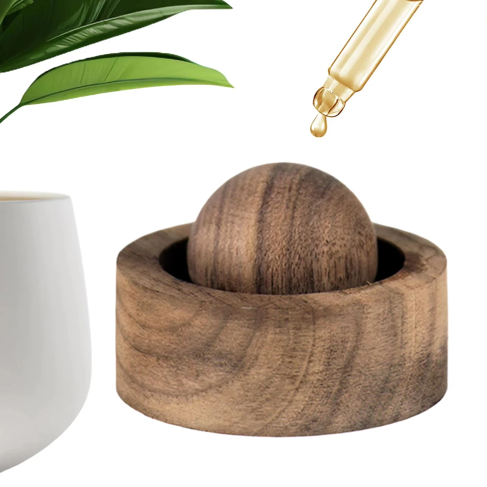 Wooden Aroma Diffuser, Which Requires You to Drip in the Essential Oil by Yourself, Is Suitable for Office, Bedroom, Living Room