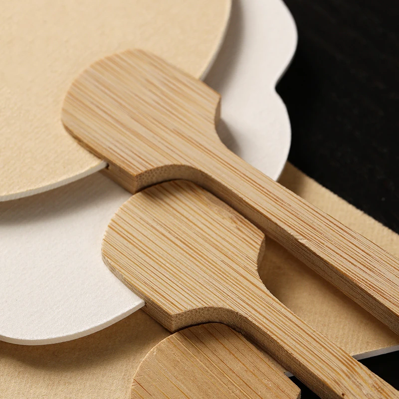 Handheld Fan Handle DIY Making Kit Bamboo Stick Craft Sticks Chinese Style Handle Reusable Replacement Fan Accessories