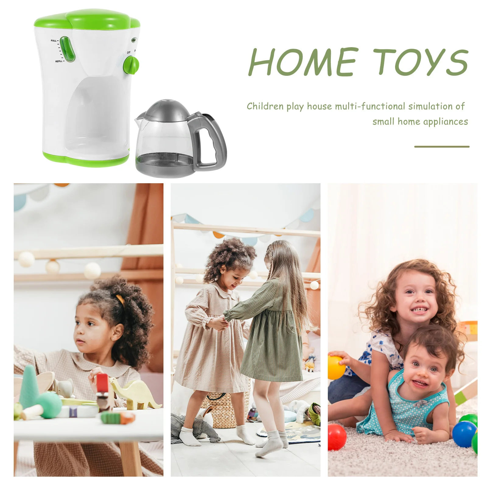 子供用コーヒーメーカー遊び道具、しっかりとした質感、明るい外観、創造的なデザイン、子供のための楽しいギフト、ミニチュアコーヒーメーカーおもちゃ