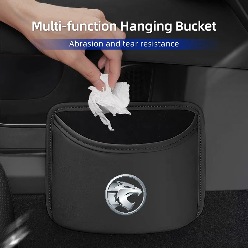 Ящик для хранения автомобильных дверей из искусственной кожи, подвесной мусорный бак на спинку сиденья, аксессуары для Proton Exora Iriz R3 Wira Saga Satria Magma