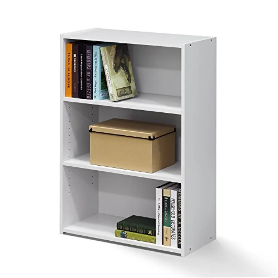 

WRIGHT Book Shelf Modern Bookshelf Bookcase with Closed Back 11.6" x 24.5" x 35.3" for Living Room Bedroom Home Office