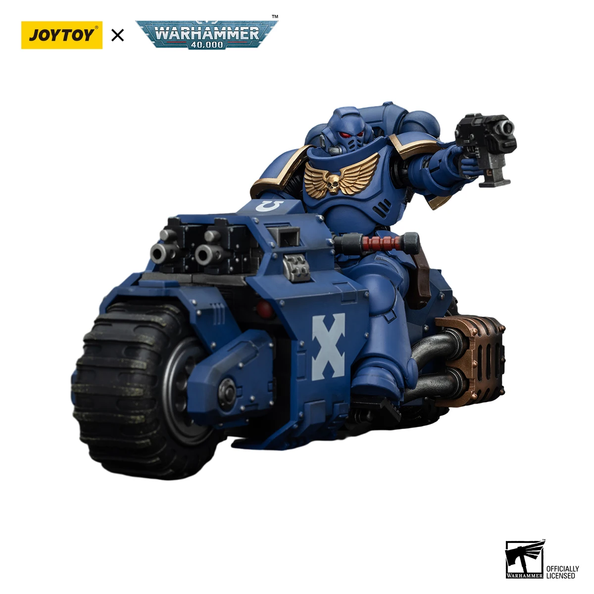 

JOYTOY Warhammer 40k 1/18 Action Figures Anime Space Marines Ultramarines Outriders Brother Catonus