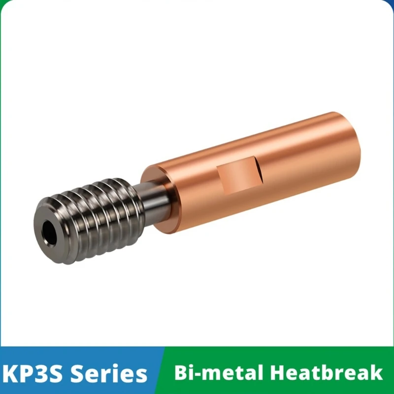 3D Printer Heatbreak Bi-metaal Koper Titaniumlegering Keel Verbeterde 3D Printer Onderdelen Voor KP3S/KP3SPro/KP3SProS1 Dropship