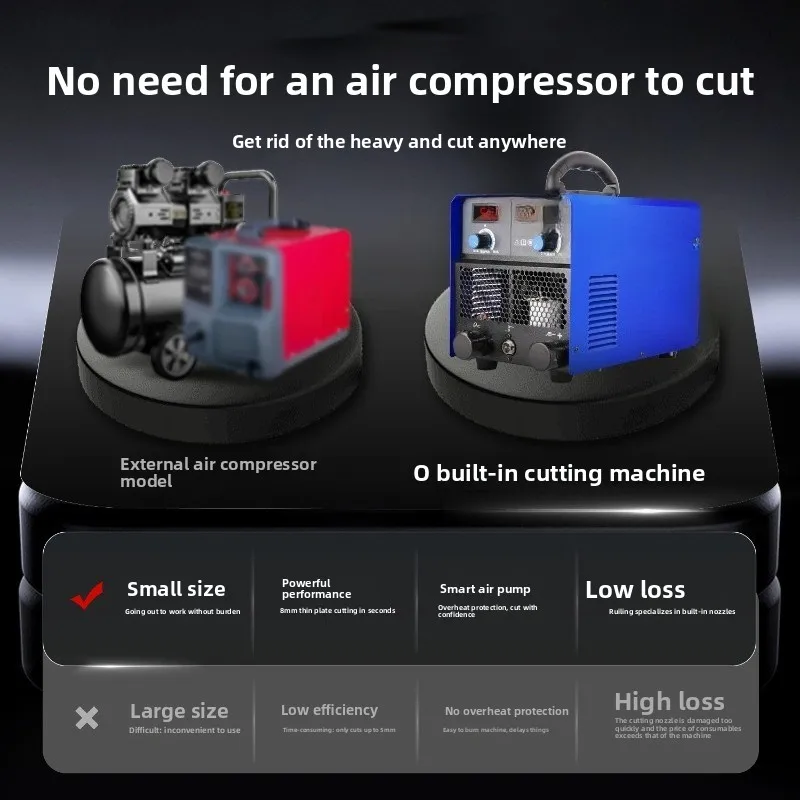 Plasma cutting machine 220v small built-in air pump single use 50 cutting industrial grade