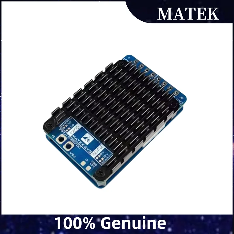 

MATEK PM20S-2 Power Module with Dual Step-Down Regulators 9V-85V DC Input 25K Voltage Divider for FPV Drones RC Aircraft