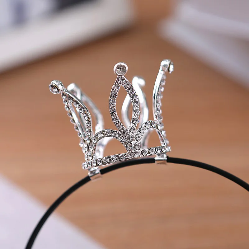 Crown Designs Wedding Tiara Diamante Crystal Rhinestone Hair Headband Headpiece Bridal Jewelry Accessories for Women