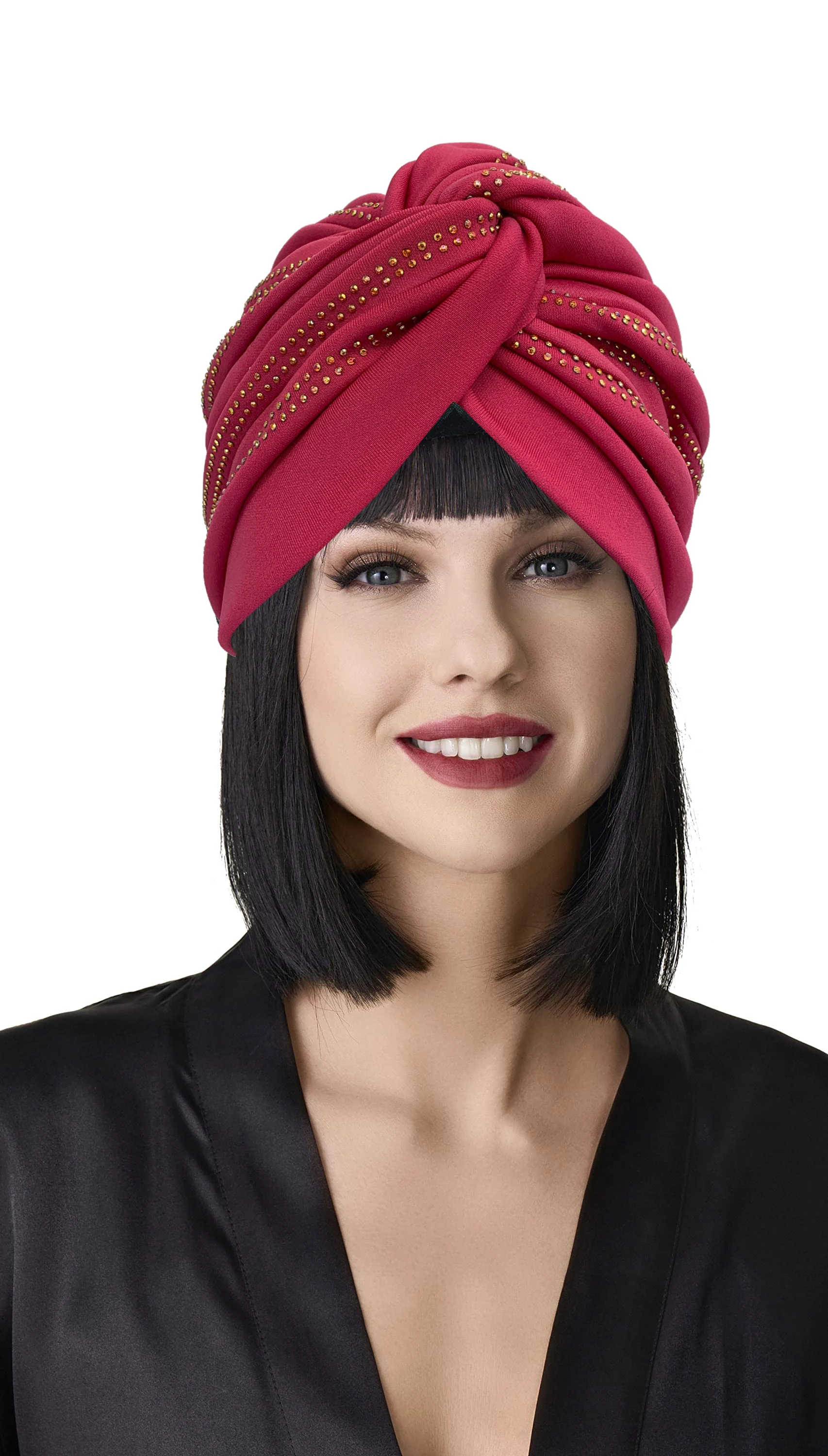 2024 Diamonds Turban Cap for Women Muslim Women Headscarf Bonnet African Female Head Wraps Turbante Mujer Ramadan Headwear