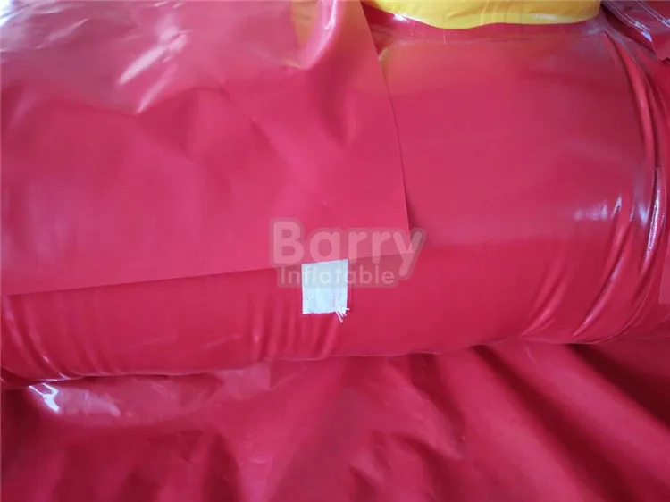 ของเล่นกลางแจ้งสำหรับฤดูร้อน สไลเดอร์น้ำเป่าลมรูปโค้งสำหรับสนามหลังบ้าน แบบสองเลน พร้อมลูกบอลซอร์บสำหรับเล่นน้ำและสไลเดอร์น้ำสำหรับเด็ก