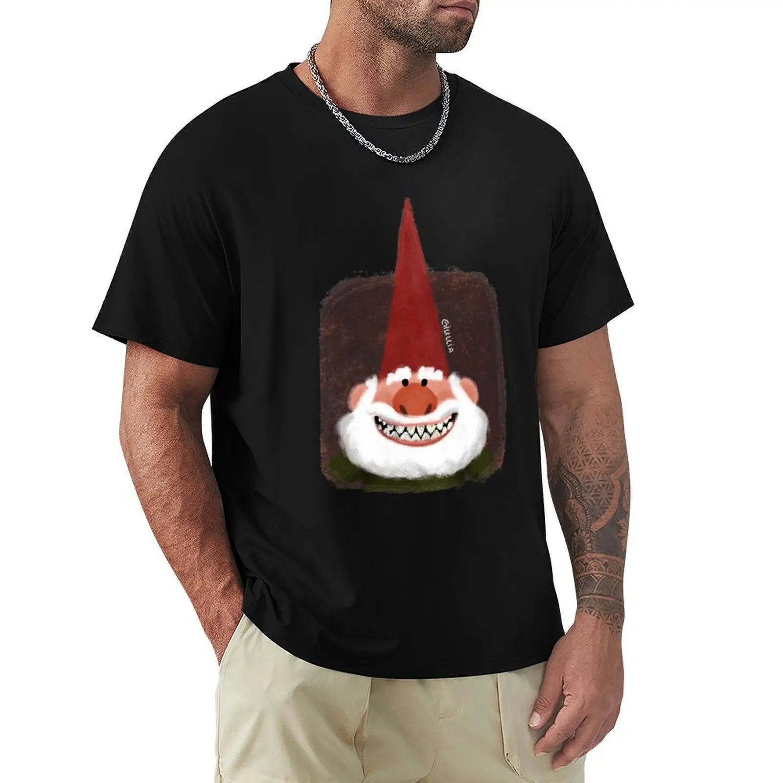

trollhunters gnome chompsky T-Shirt Funny t-shirt animal prinfor boys essential t shirt Short sleeve tee men