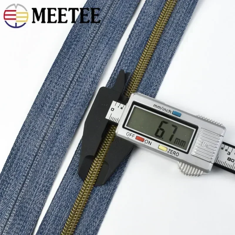 

1-10M 5# Plastic Zippers Tape By The Meter Garment Cloth Coil Zips for Sewing Clothes Coat Zip Reapirt Kit DIY Craft Accessories