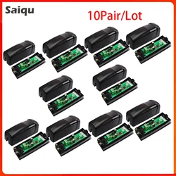Photocell Infrared Detector 10Pair IP55 Waterproof Automated Gate Safe Barrier Sensor For /Swing/Sliding/Garage Gate/Relay Door