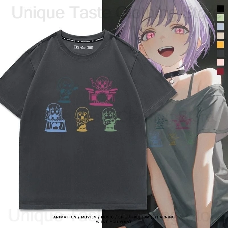 

Anime BanG Dream T Shirt Ave Mujica Nyamu Yūtenji Amoris Cute Cartoon Print T-shirt Harajuku Fashion Cotton Short Sleeve Tee Top