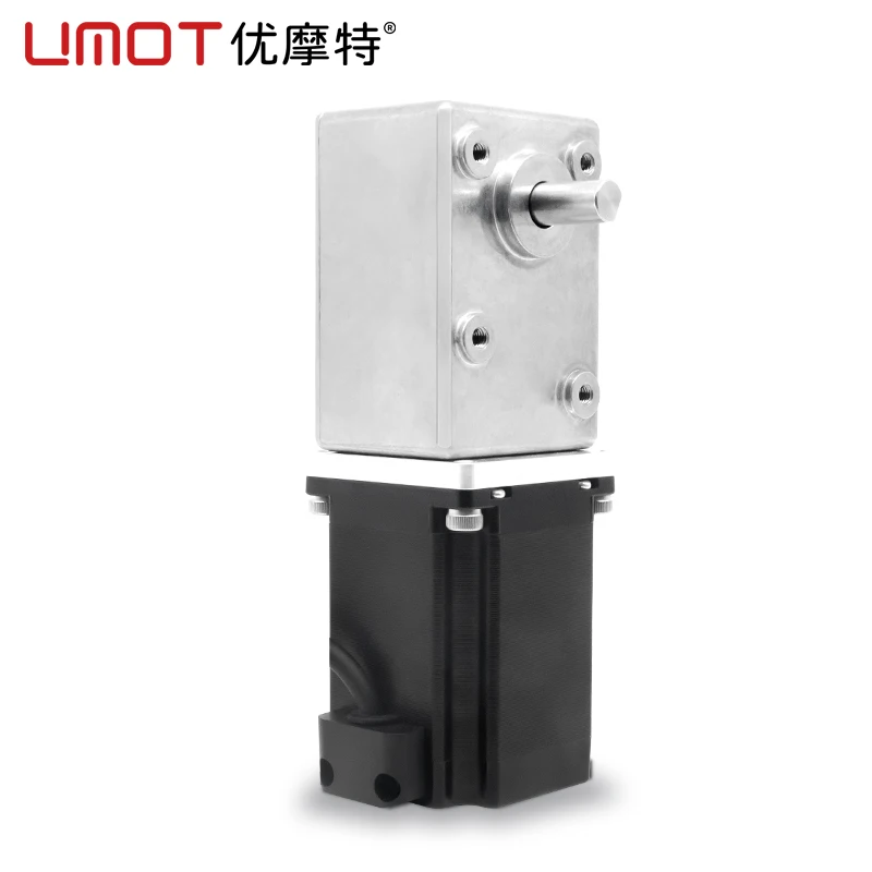 UMOT Hybrid Deceleration 28/35mm NEMA11/14/17 Worm Gear Stepper Motor High Torque Mini Worm Gear DC Deceleration Reducer Motor