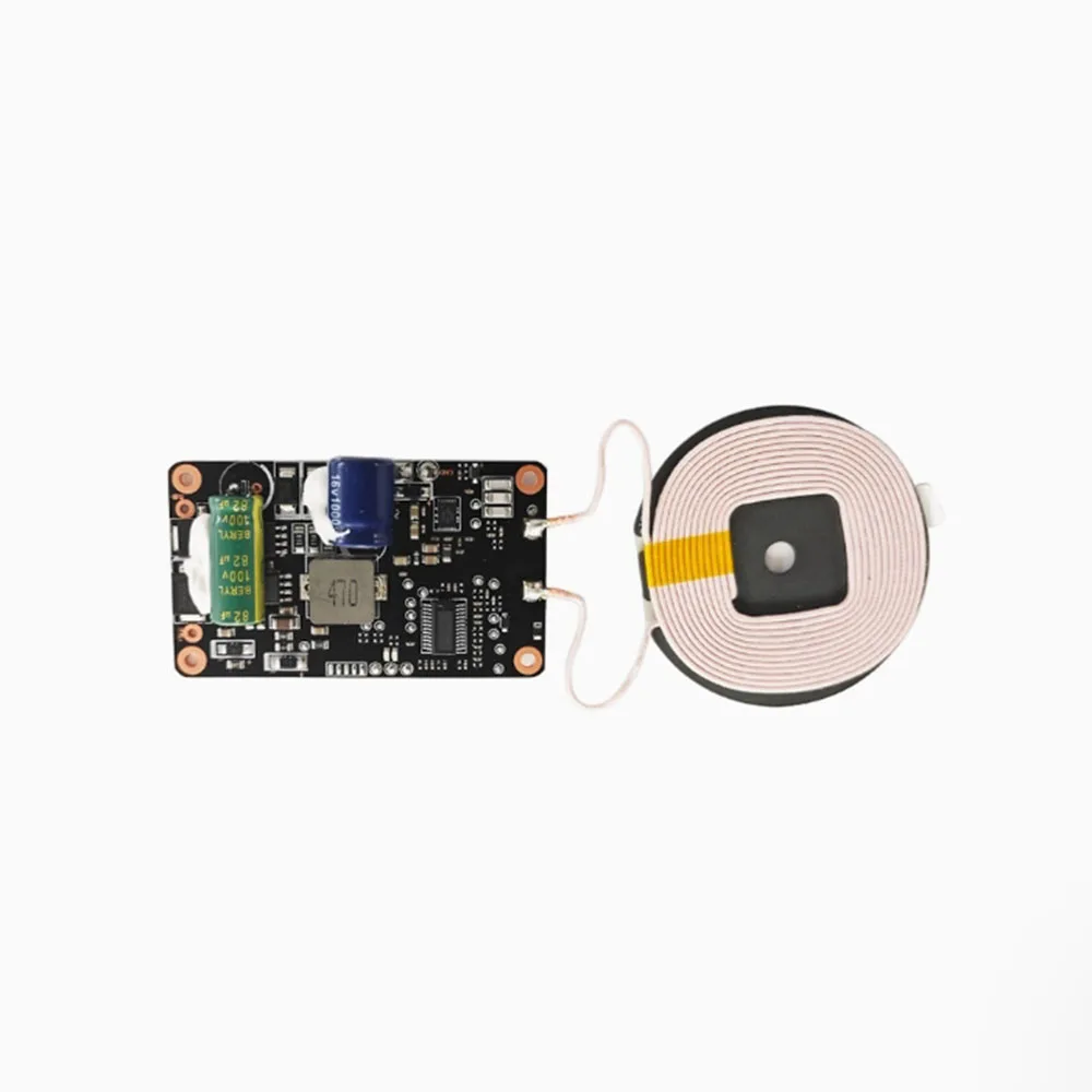 Taidacent 12V 24V 48V 76V 96V High Voltage 20W Car Hidden Wireless Charger Board Smart Car Wireless Phone Charger Holder Module
