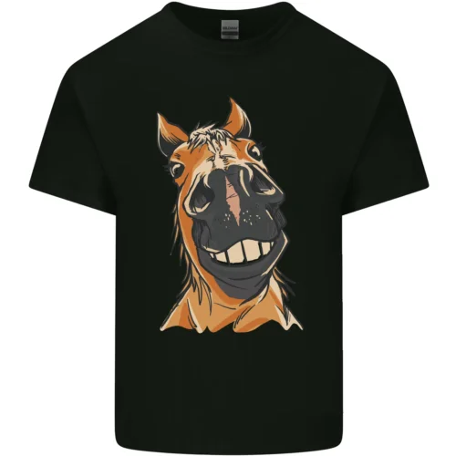 Pferd Chops Reiter Reiten Herren Baumwolle T-Shirt