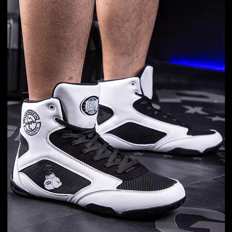 

Высококачественная мужская и женская тренировочная обувь для спортзала, износостойкая боксерская спортивная обувь для унисекс, дышащие парные борцовские кроссовки