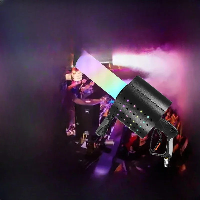 

CO2 Air Column DJ Gun Stage Interactive Atmosphere Spray Bar LED Glowing Smoke Gun Colored Paper Gun