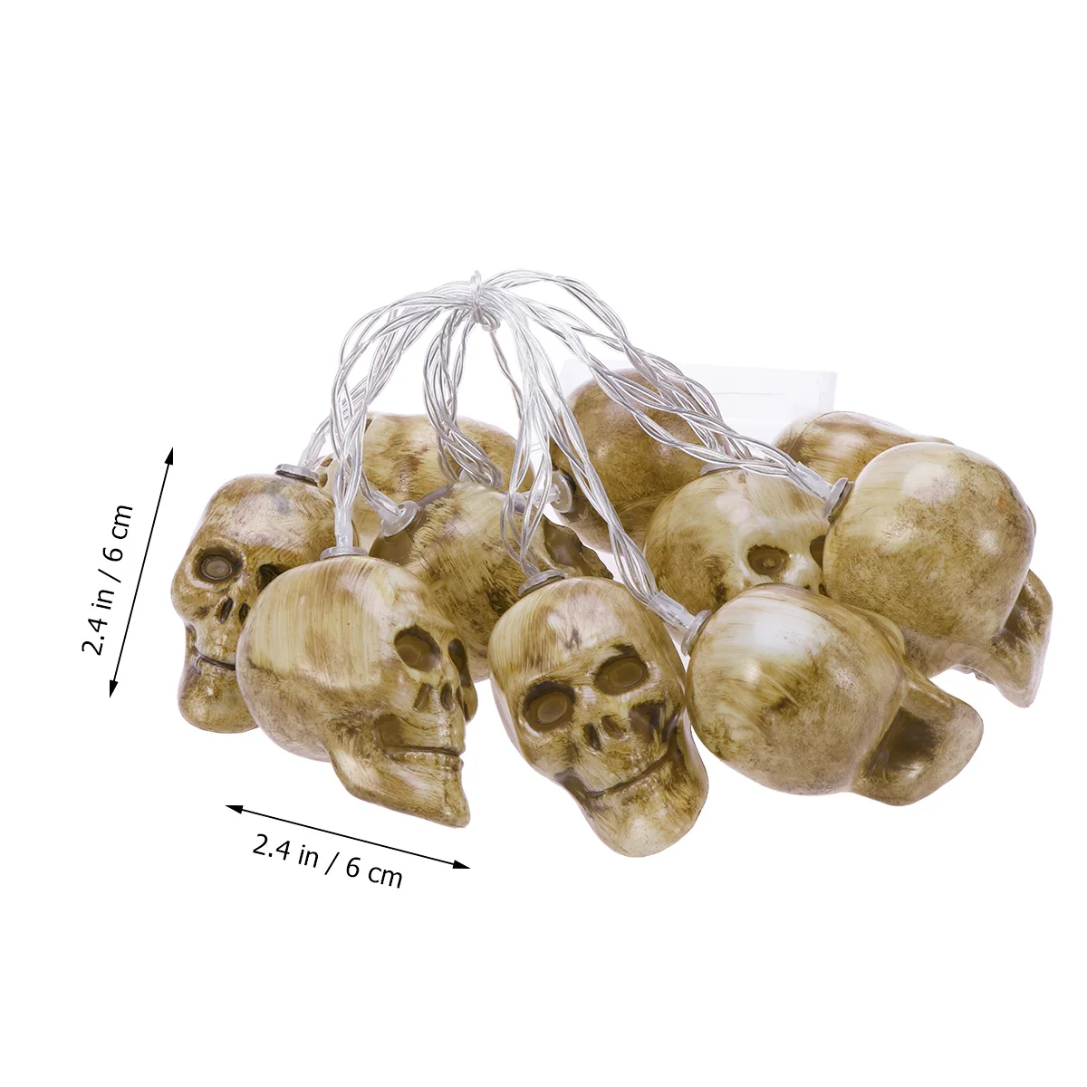 

1.5m 10LED Halloween Skull String Lights Powered LED Garlands Fairy Lights Holiday Party Indoor Outdoor