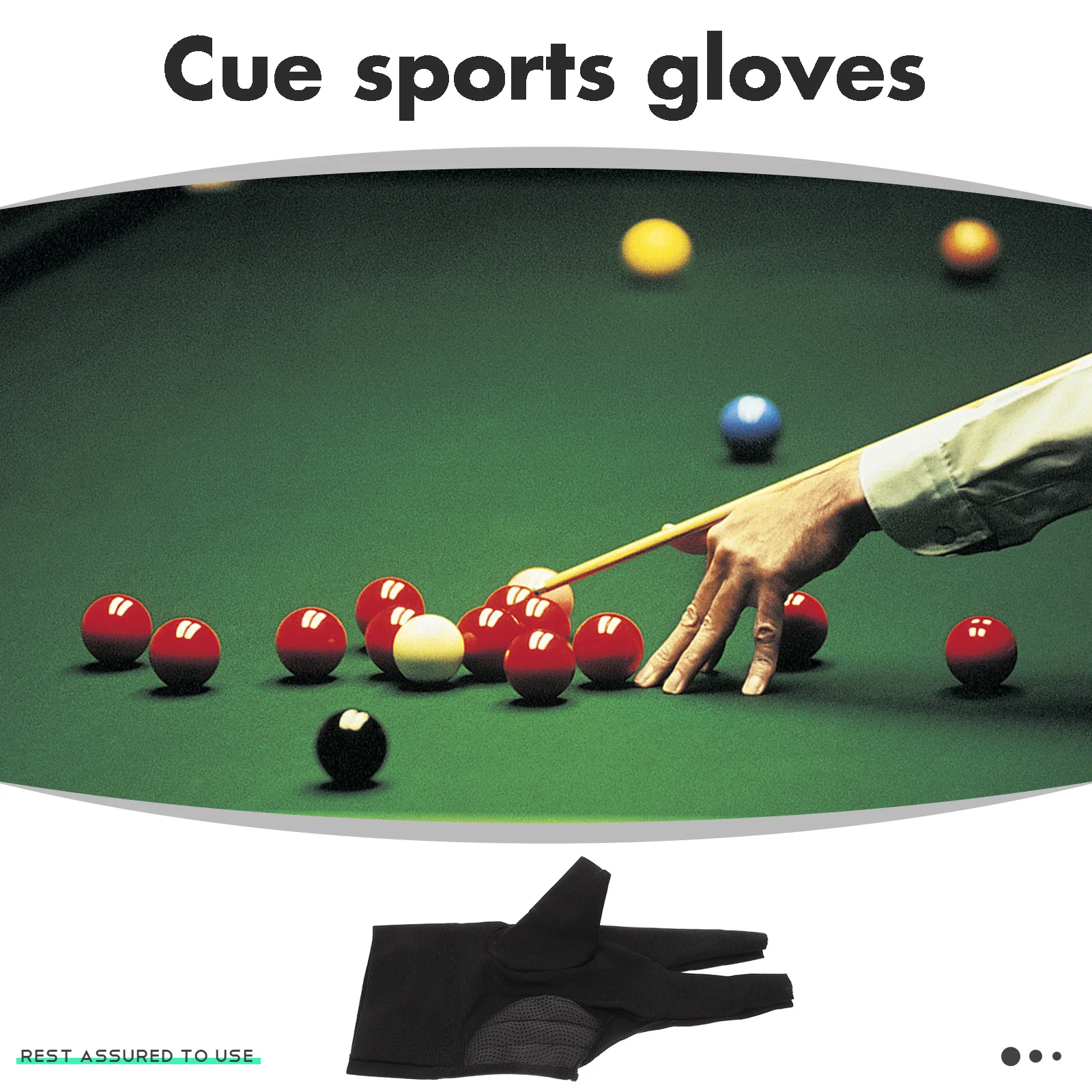 

2Pcs Snooker Billiard Gloves Left Hand Pool Cue Sports Gloves Breathable Elastic Washable Comfortable Wear-Resistant Table Game