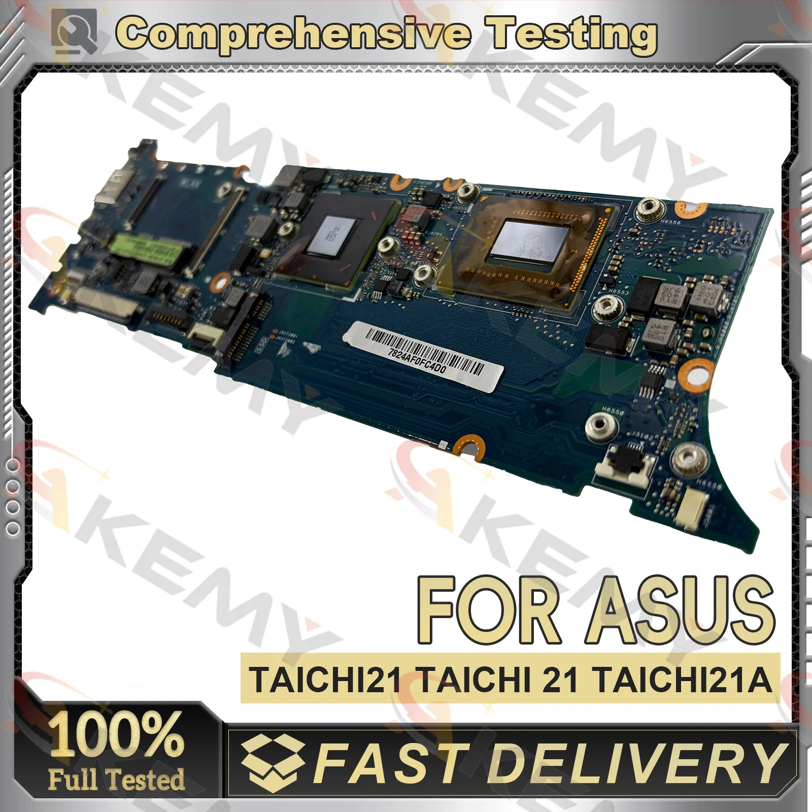 TAICHI21 Laptop Motherboard For ASUS ZenBook TAICH21 TAICH31 TAICHI Notebook Mainboard With I3 I5 I7 CPU fast ship 100% tests OK