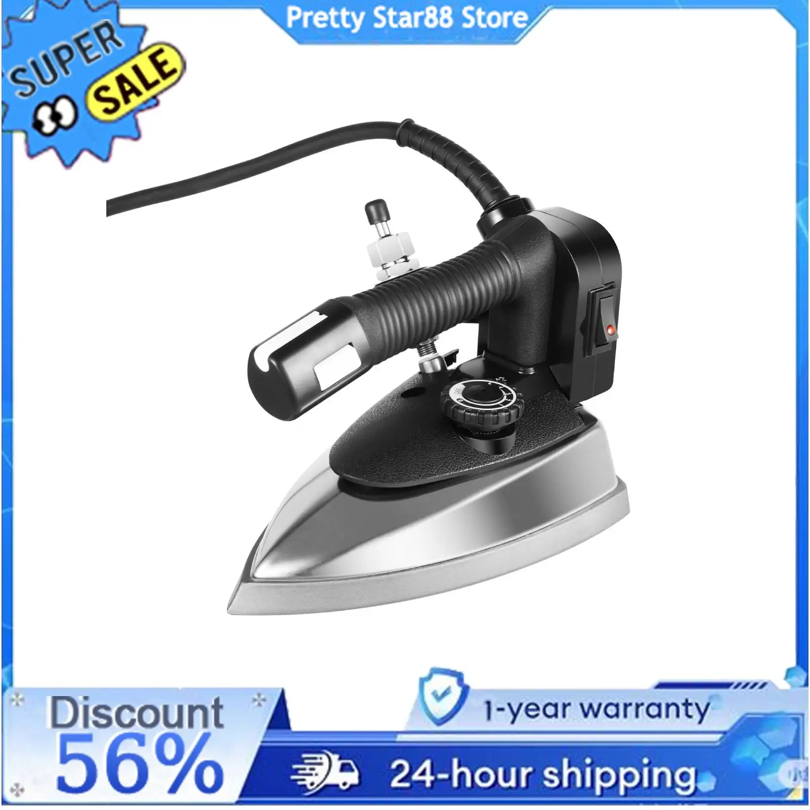 

1200W Self-contained Ironing System Industrial Electric Steam Iron Machine with Water Tank